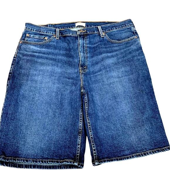 Levi Strauss Signature Blue Jeans Shorts Bermuda Mens Plus Size W40 Stretch - Picture 4 of 12